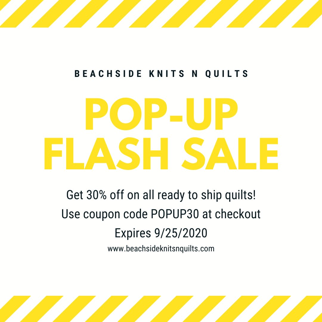 Pop-up Quilt Flash Sale