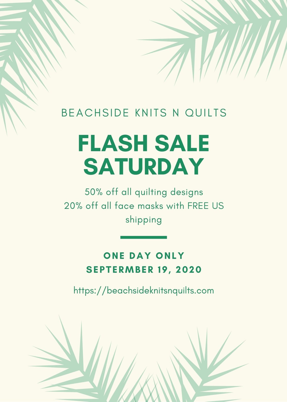 Our First Flash Sale Saturday
