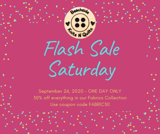 Flash Sale Saturday