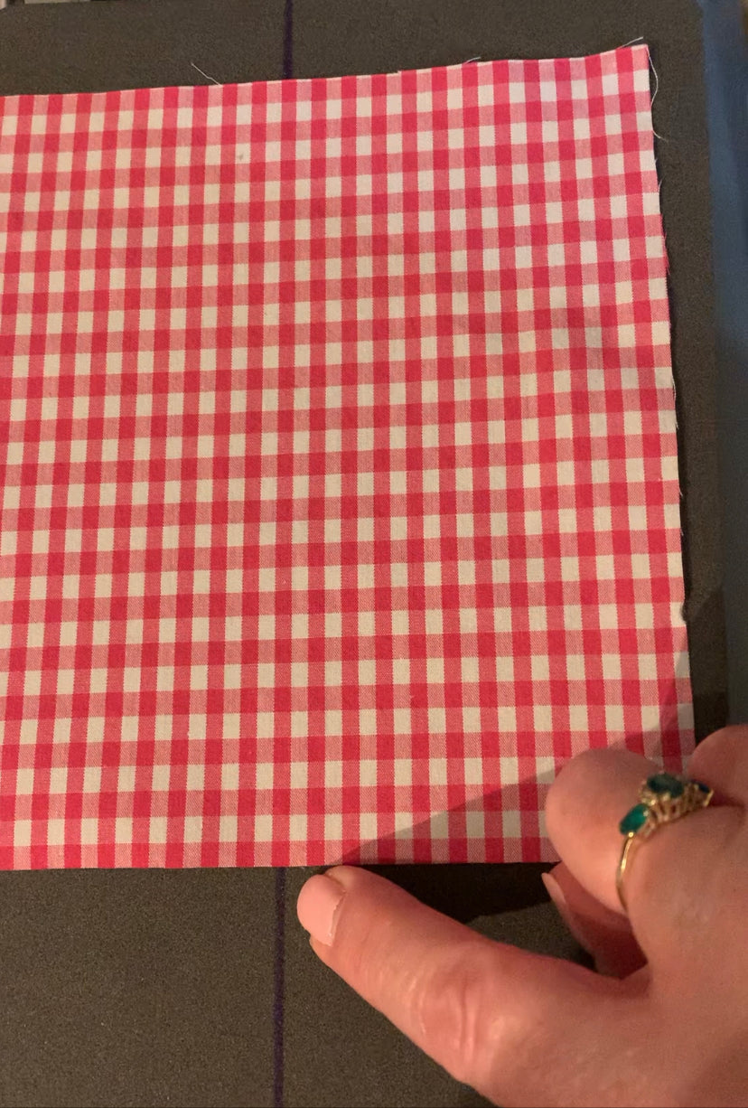 How to cut gingham squares on Accuquilt Go! Big