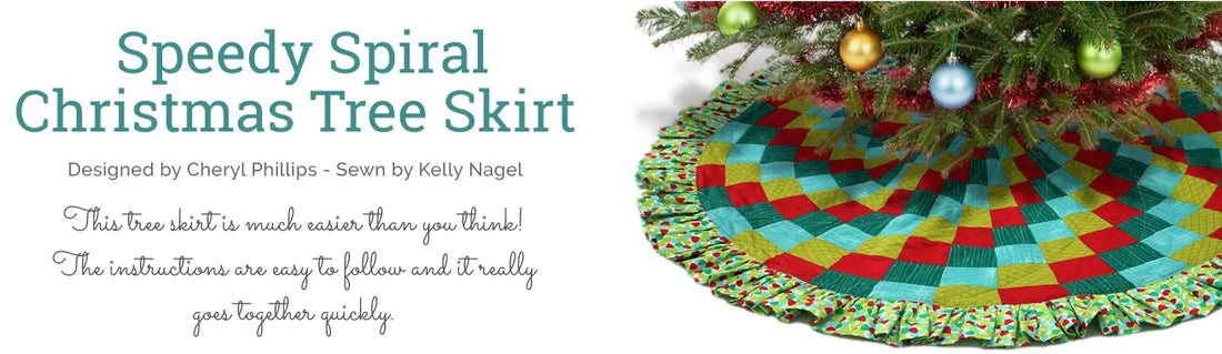 Speedy Spiral Christmas Tree Skirt - Free Pattern
