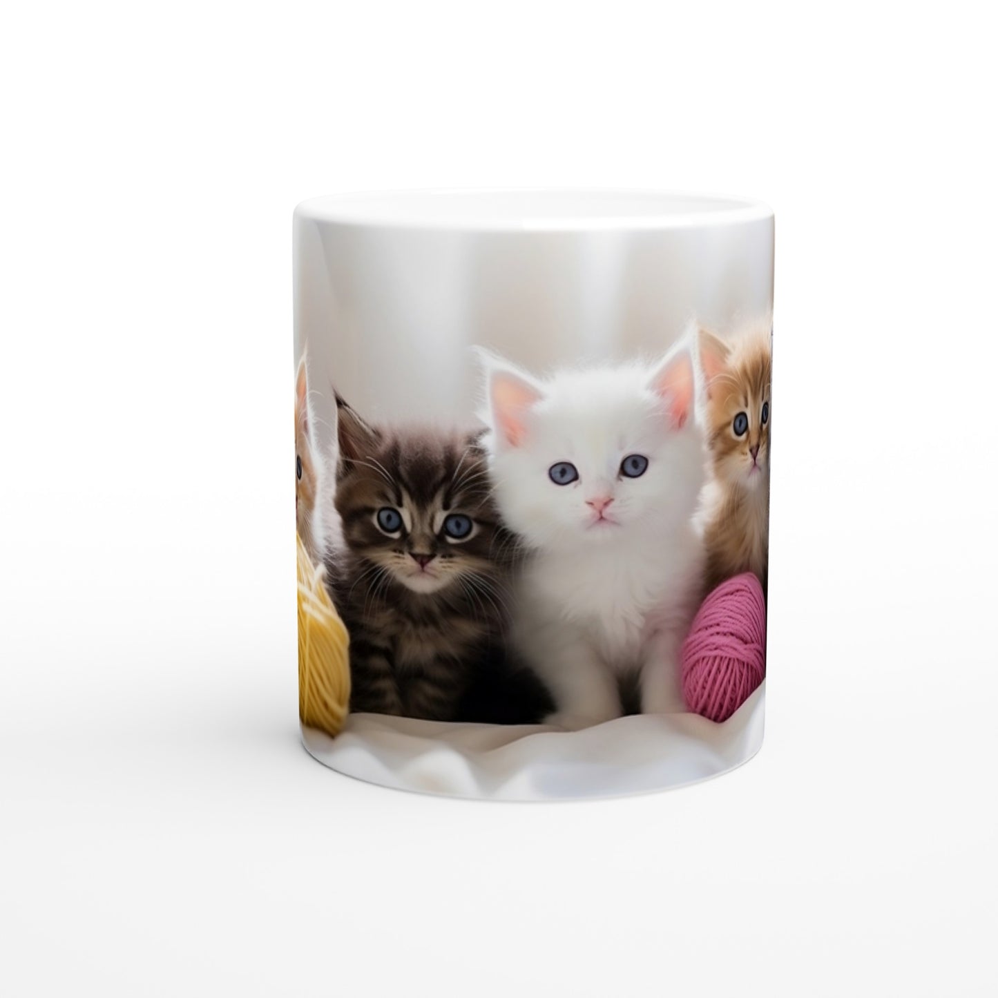 Yarns & Kittens - White 11oz Ceramic Mug