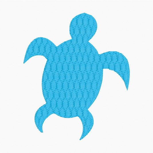 Sea Turtle - Machine Embroidery Design - 4x4 Hoop
