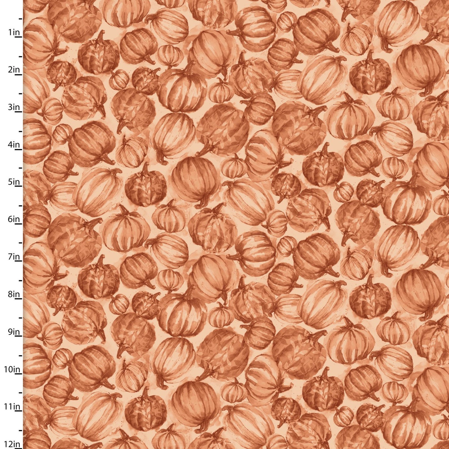 Happy Harvest Tonal Pumpkins 19567-ORG-CTN-D - 3 Wishes - Cotton Fabric
