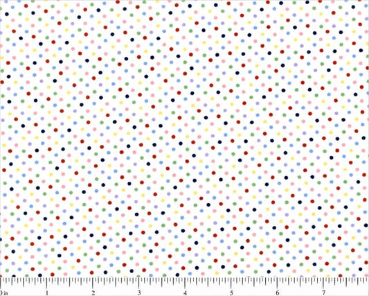 Treasures in the Attic Fat Quarter - White Tiny Dot - Beachside Knits N Quilts