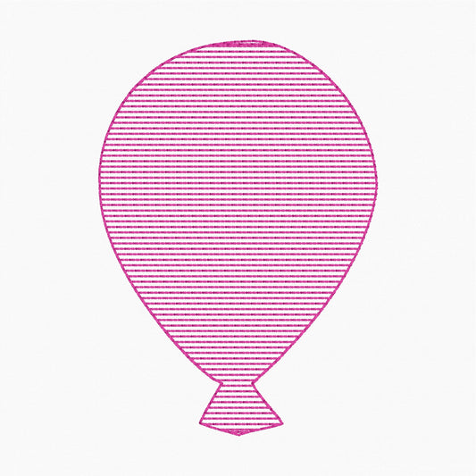 Balloon - Machine Embroidery Design - 4x4 Hoop - FREE DOWNLOAD - Beachside Quilts