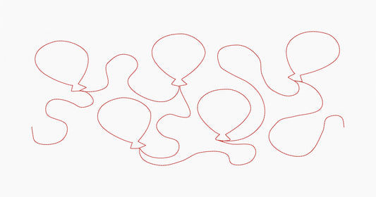 Balloons 5x12 Multi-Hoop In-the-Hoop Design PES Format