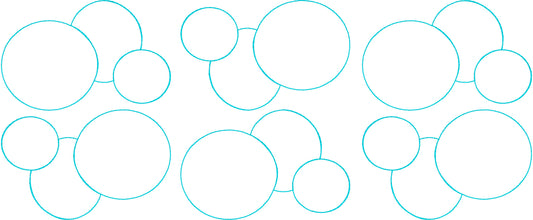 Big Bubbles 5x12 Multi-Hoop Machine Embroidery Design PES Format - Beachside Knits N Quilts