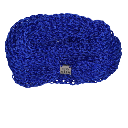 Drop Stitch Open Knit Infinity Scarf - Royal Blue - Beachside Knits N Quilts