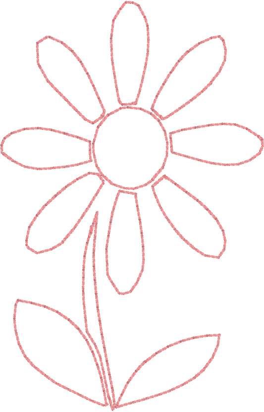 Jumbo Daisy - Machine Embroidery Quilting Design - 4x4 Hoop - Beachside Knits N Quilts