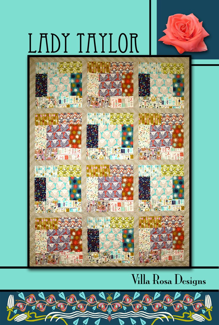 Lady Taylor Fat Quarter Quilt Pattern Card - Beachside Quilts