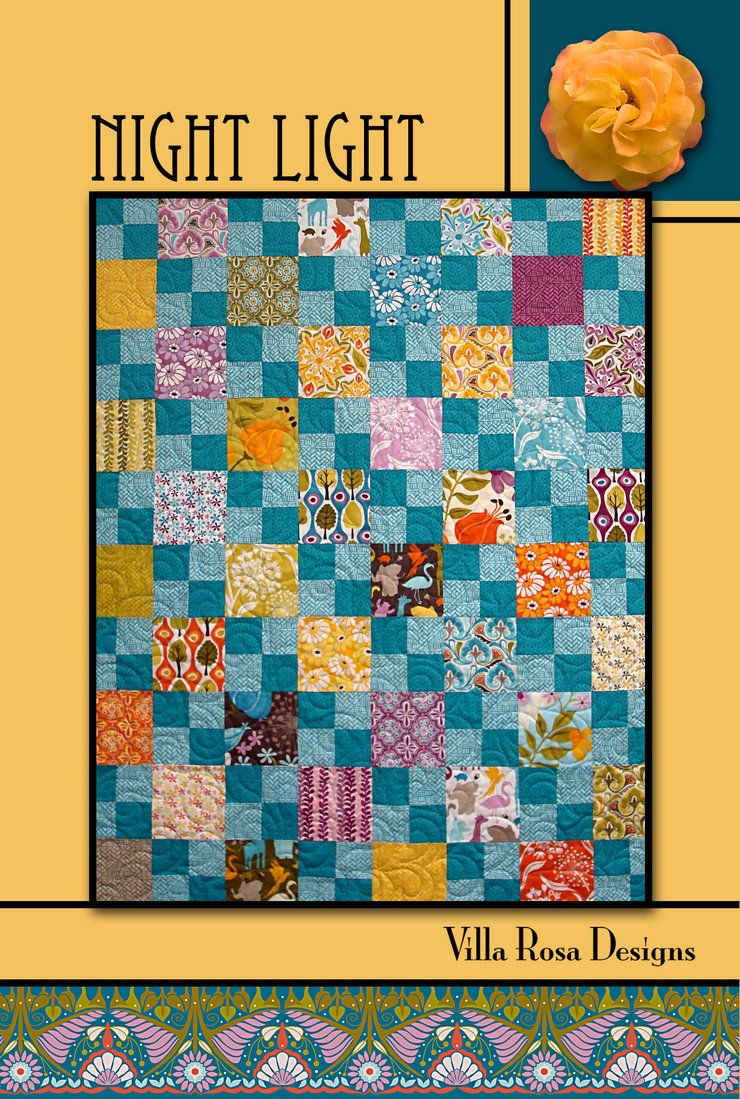 Night Light Charm Square Quilt Pattern Card - Beachside Quilts