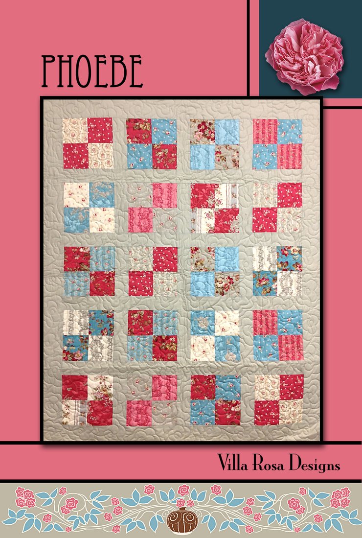 Phoebe Charm Square Quilt Pattern Card - Beachside Quilts
