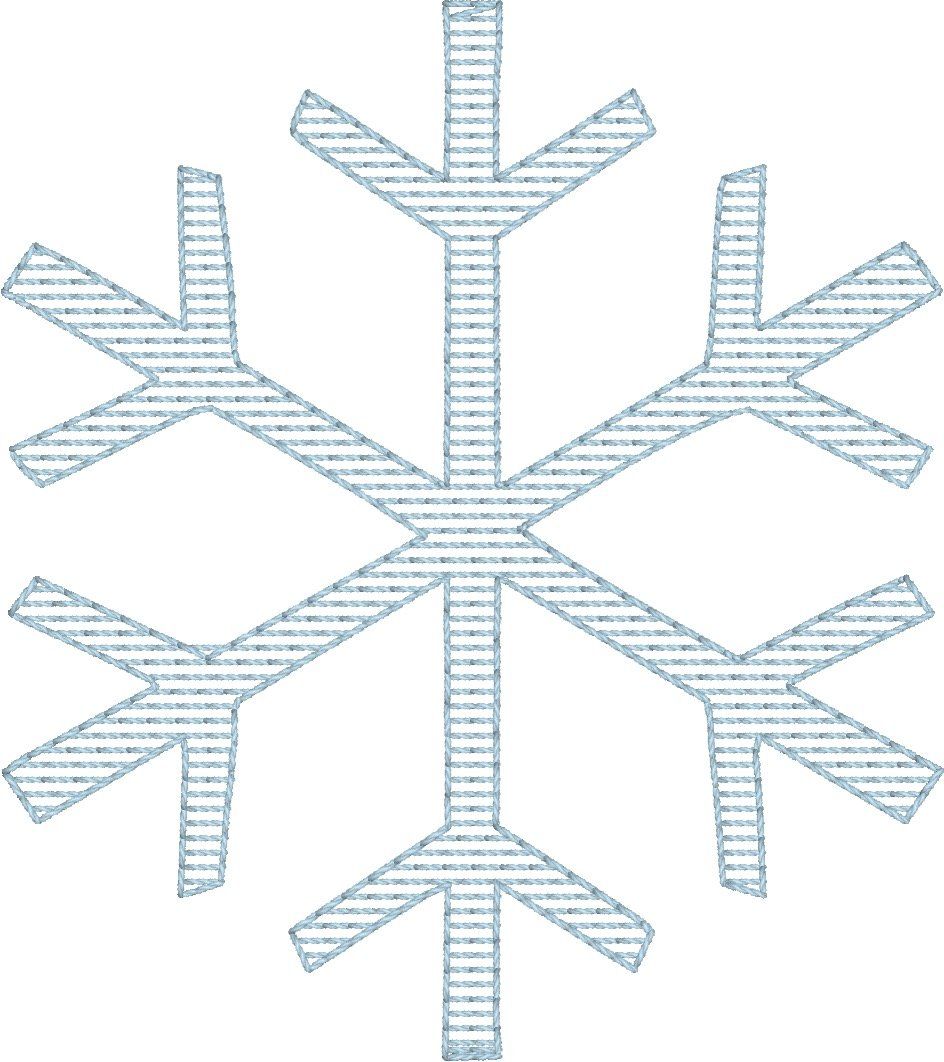 Snowflake 2 - Machine Embroidery Quilting Design - 4x4 Hoop - Beachside Knits N Quilts