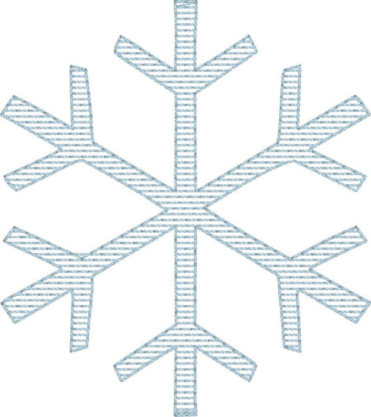Snowflake 2 - Machine Embroidery Quilting Design - 4x4 Hoop - Beachside Knits N Quilts