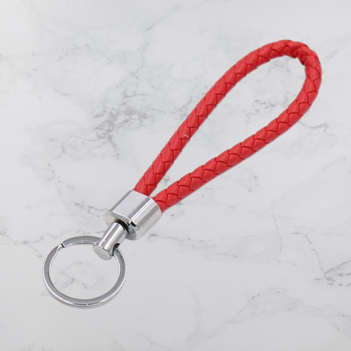 Braided Key Fob - Key Chain - Red