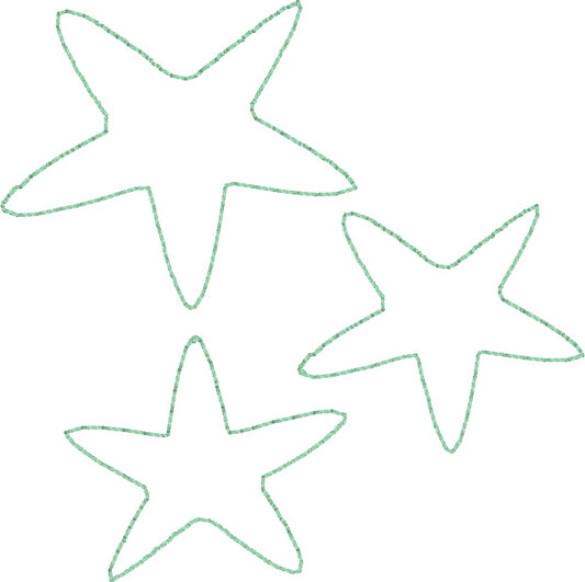 Star Fish - Machine Embroidery Quilting Design - 4x4 Hoop - Beachside Knits N Quilts