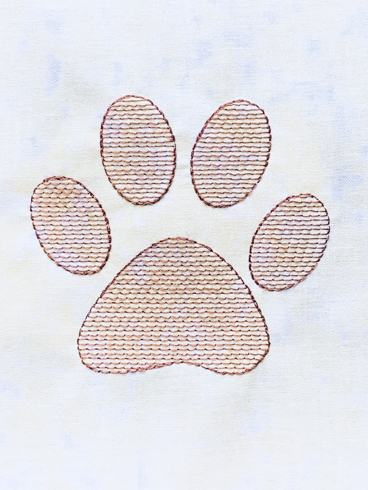 Paw Print - Machine Embroidery Design - 4x4 Hoop - FREE DOWNLOAD - Beachside Knits N Quilts