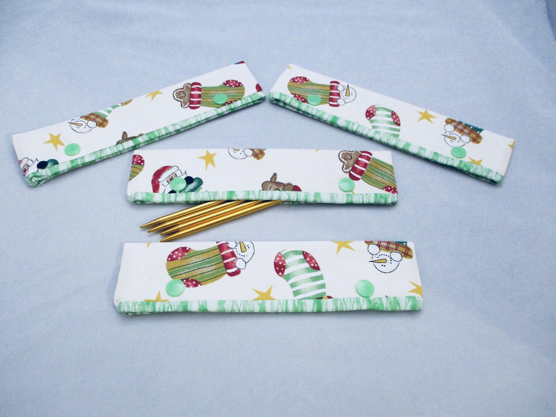 Knitting Needle Cozy - Project Keeper - Christmas Green - Beachside Knits N Quilts
