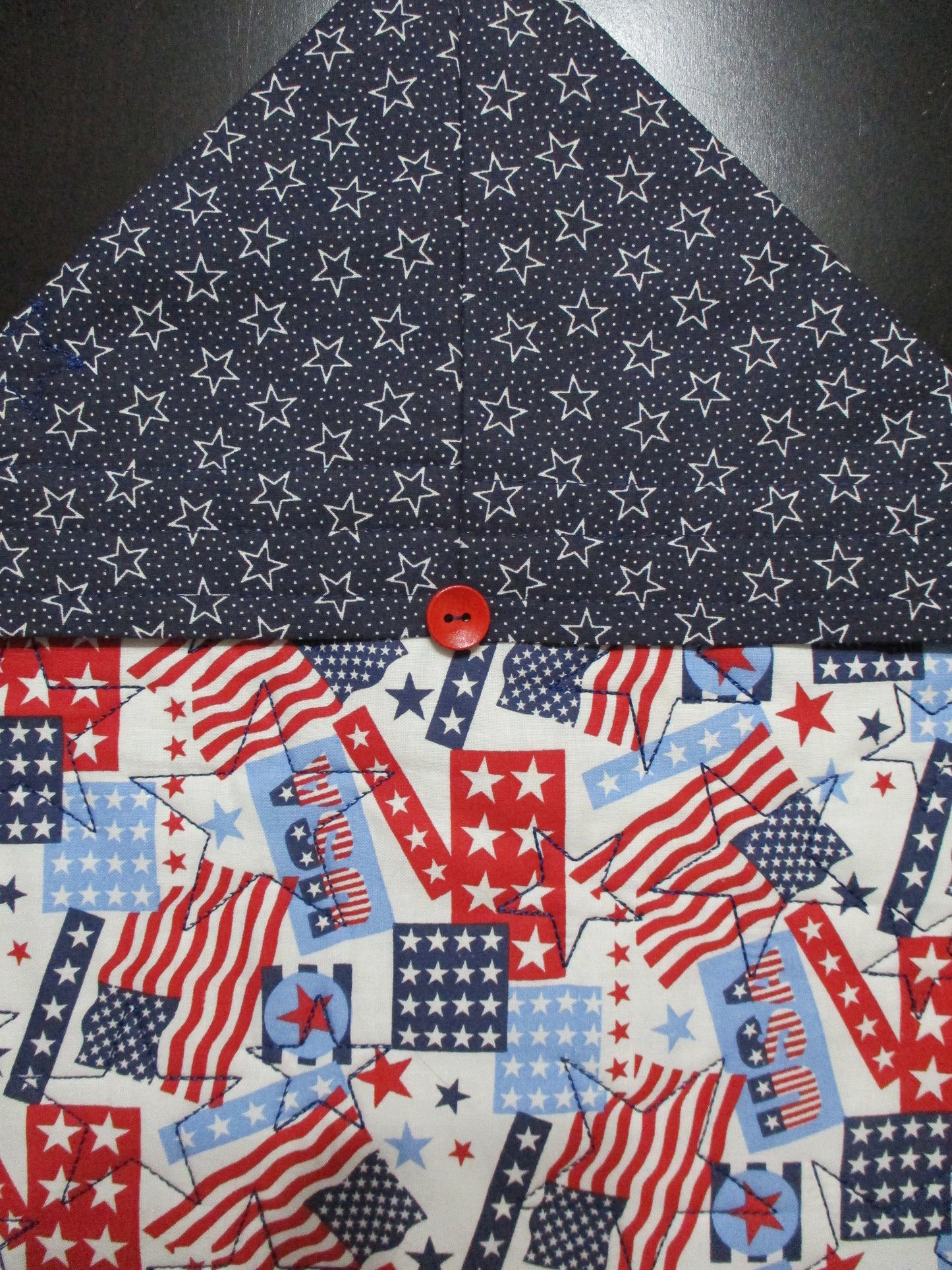Quilted Table Runner or Dresser Scarf - Patriotic - Beachside Knits N Quilts