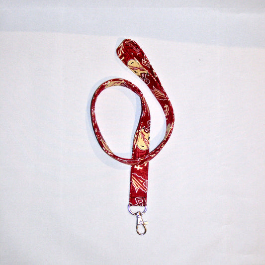 Florida State University Seminoles Lanyard Keychain Swivel Clasp Free Gift Box Included - Beachside Knits N Quilts
