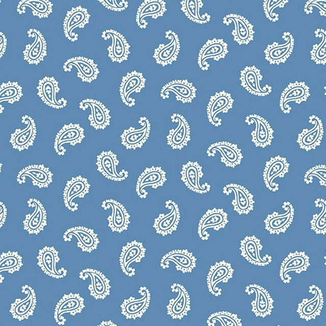 Rag Quilt Kit - Blue Paisley & Cream - Beachside Quilts